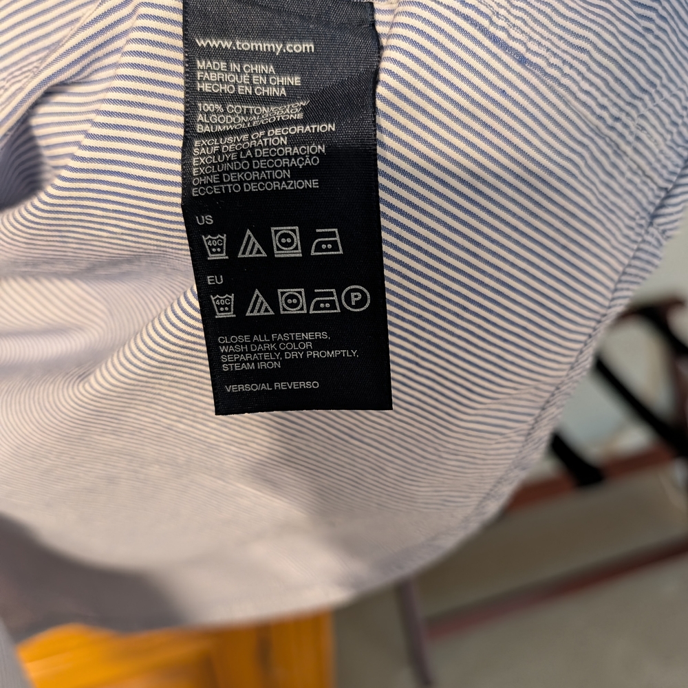 Tommy Hilfiger Blue and White Striped Shirt Dress - Picture 5 of 5